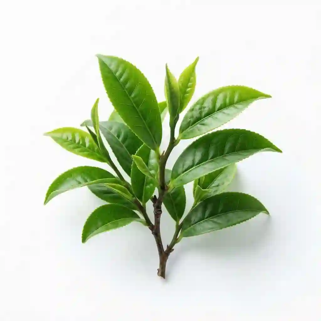 green tea leaves